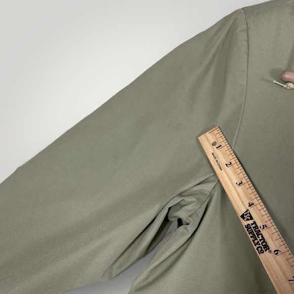 Etienne Aigner Vintage Belted Short Greenish Trench Coat Woman's‎ 10 Classic - Picture 14 of 16